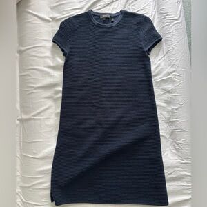 Theory Navy Ribbed Knit Dress – Size P (Petite Small)